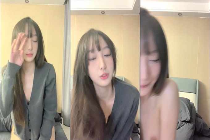 近期全网下海最极品 偶像明星般的9分顶级颜值 大大的眼睛炯炯有神 高挑的身材