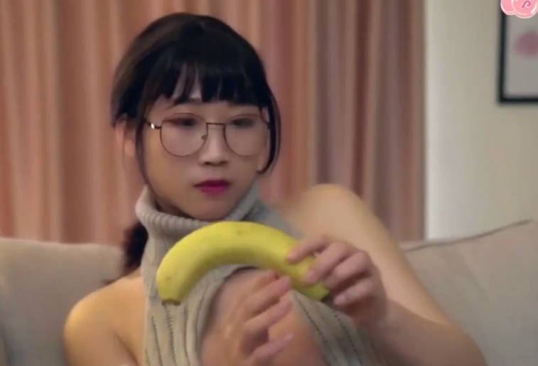 香蕉鲜奶油浓密亲吮 #宁静 