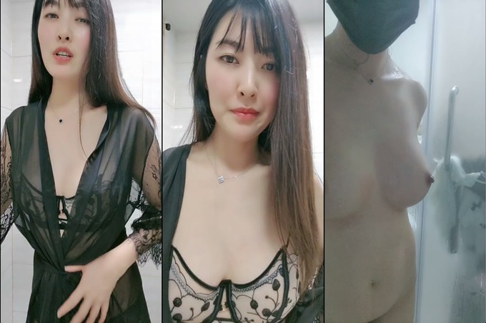 气质极品美御姐！性感睡衣浴室诱惑！扭腰包臀洗澡湿身，掰开骚逼特写