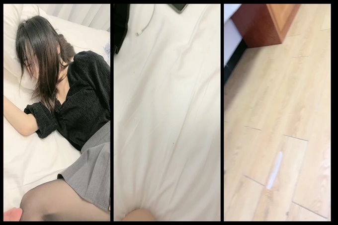 床上的黑丝尤物，颜值高身材好撅着屁股给狼友看美鲍特写，让小哥无套抽插骚穴